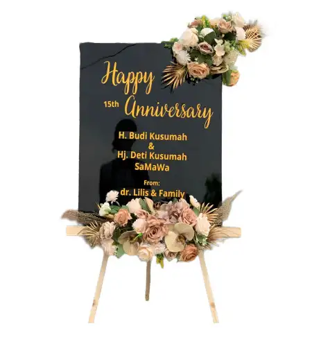 Papan Bunga Akrilik Metenggeng